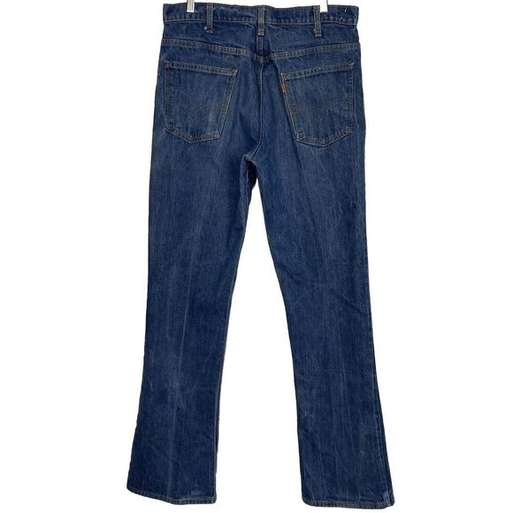 1970s Levi’s vintage orange Tab 646 Flare Jeans Circa 1970s 34 X 36 - Picture 6 of 12